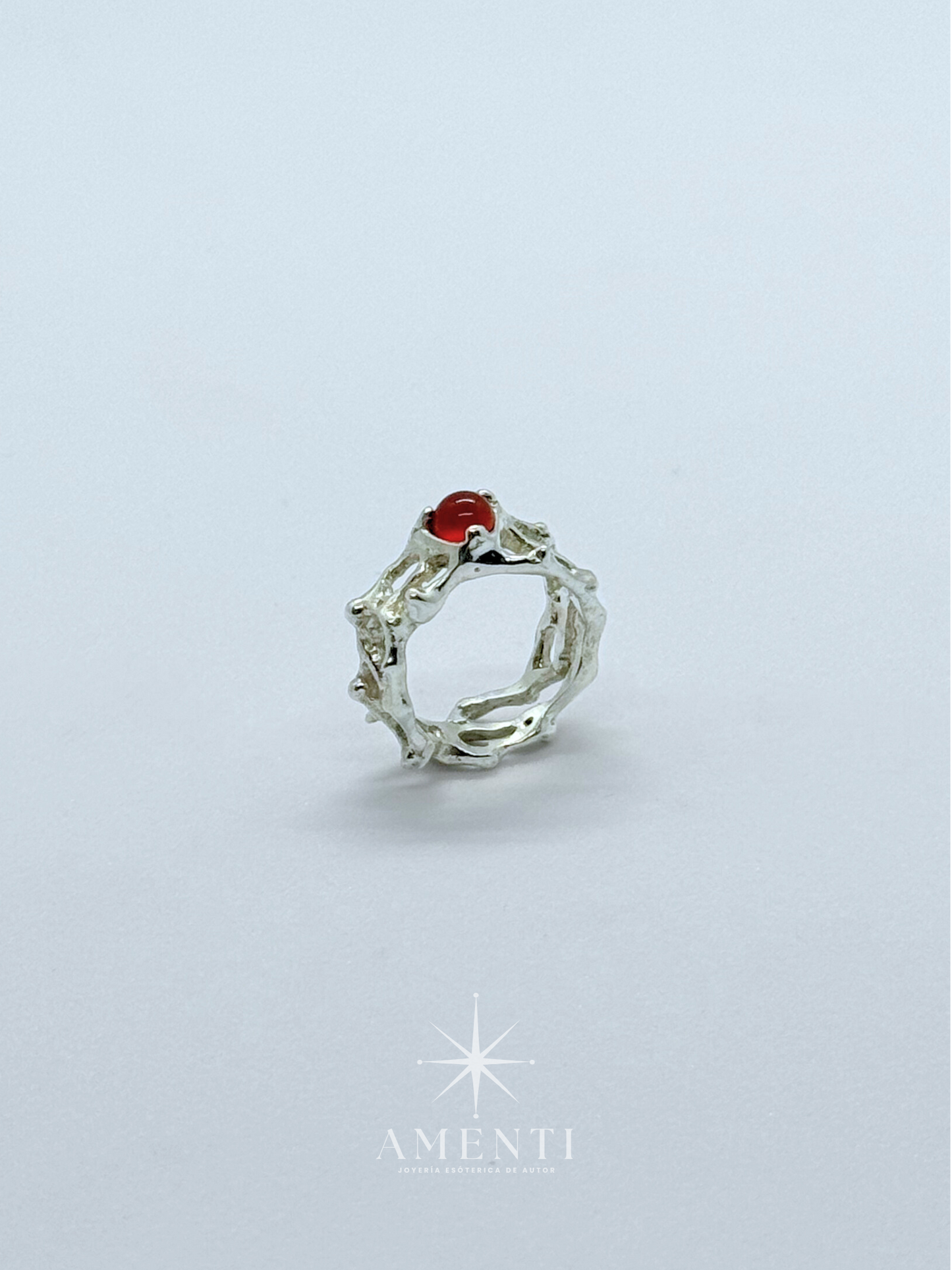 Anillo natal de Aries- Cornalina