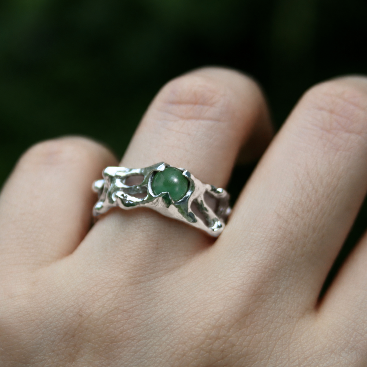 Anillo natal de Virgo- Jade