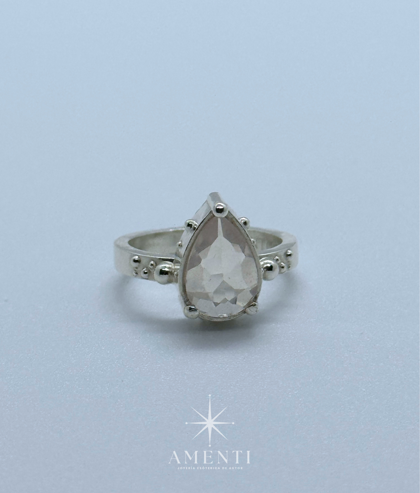 Anillo mágico de Cuarzo Rosa