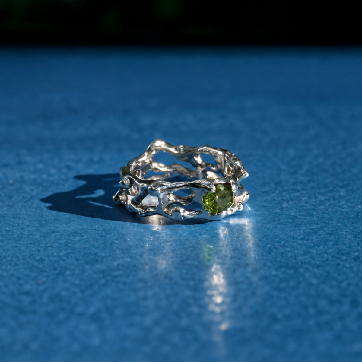 Anillo natal de Leo- Peridoto