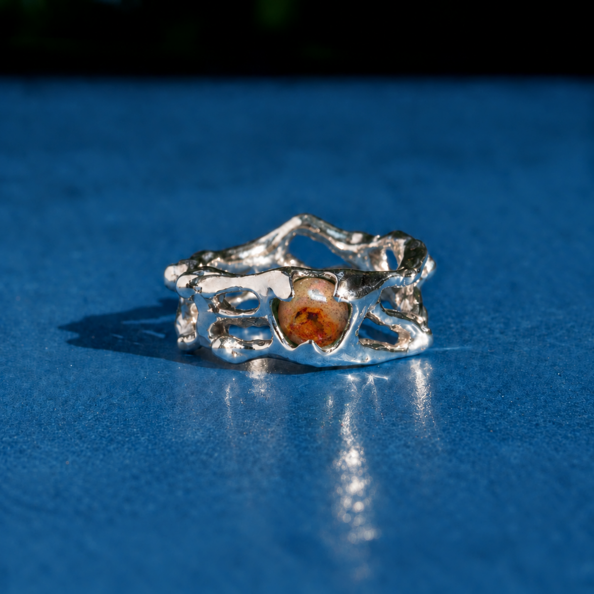 Anillo natal de Libra- Ópalo